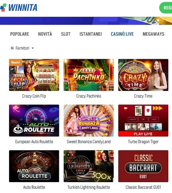 Scopri winnita casino